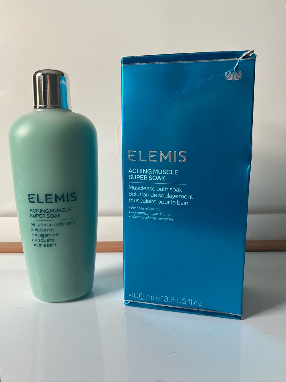 Elemis Aching Super Soak - Musclease Bath Soak, Gel 13.5 Oz, 400 ml, BRAND NEW!